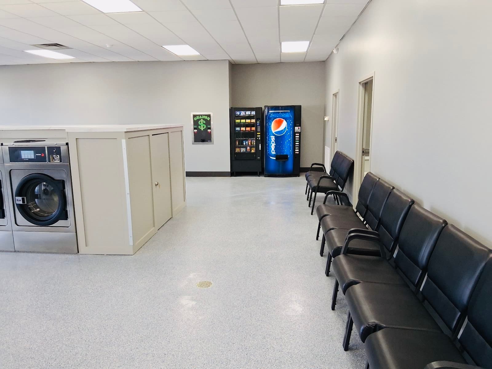 Waiting area with vending